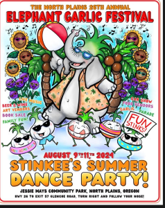 2024 garlic festival poster
