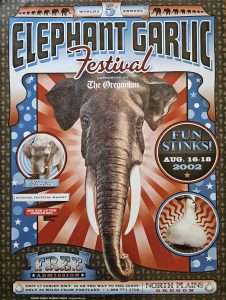 2002 garlic festival poster