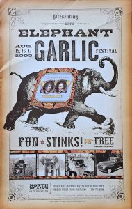 2003 garlic festival poster